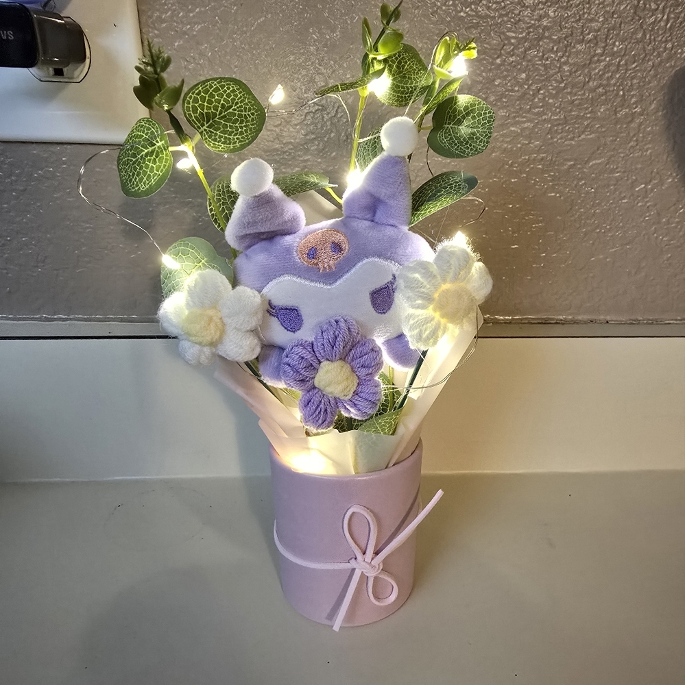 Kuromi Flowers With Led Lights Bouquet